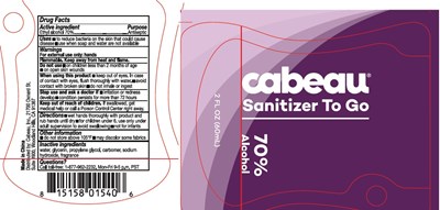 Image Description (Cabeau Sanitizer To Go 60 mL 70)